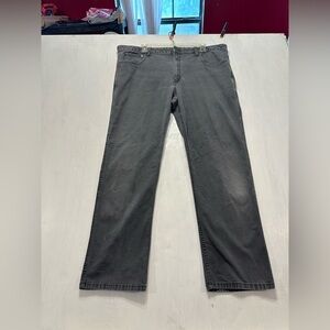 Magellan Outdoors Stain Release Pants Gray 40x32 Straight Fit Cotton Spandex
